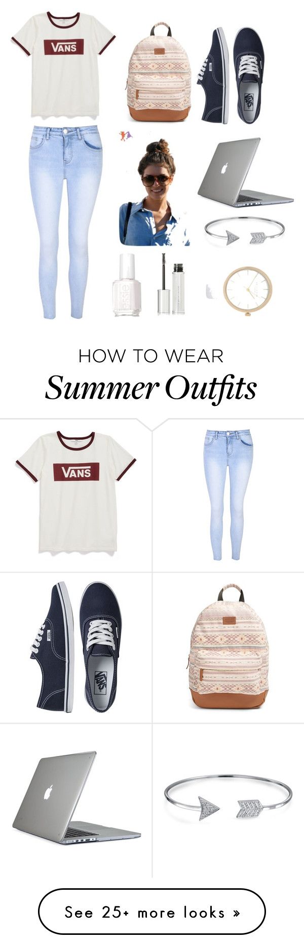 "Back To School Outfit" by makaykayy on Polyvore featuring Vans, Rip C...