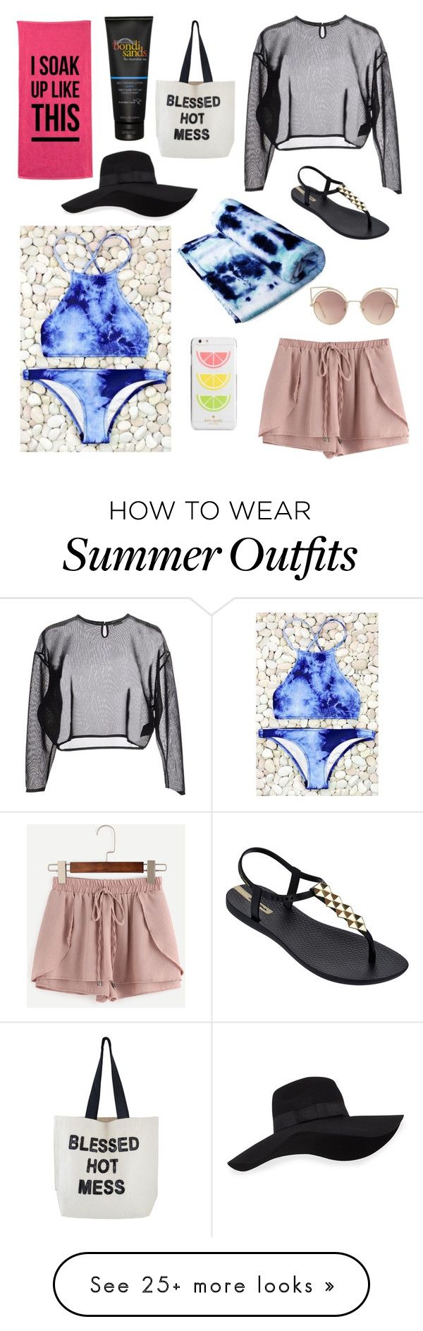 "Beach and Relax" by ripples101 on Polyvore featuring WithChic, Yves S...