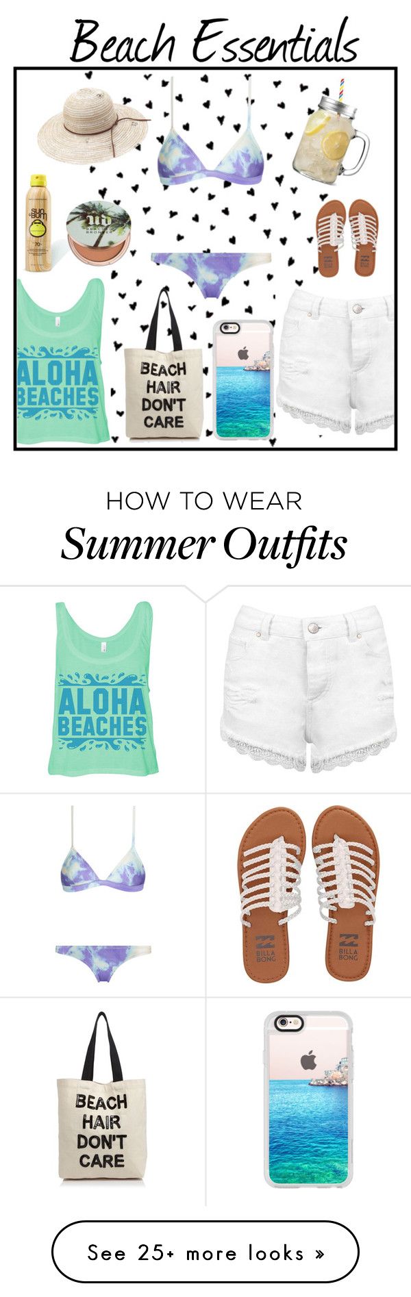 "Beach Essentials" by fashionably-late101 on Polyvore featuring Miss S...