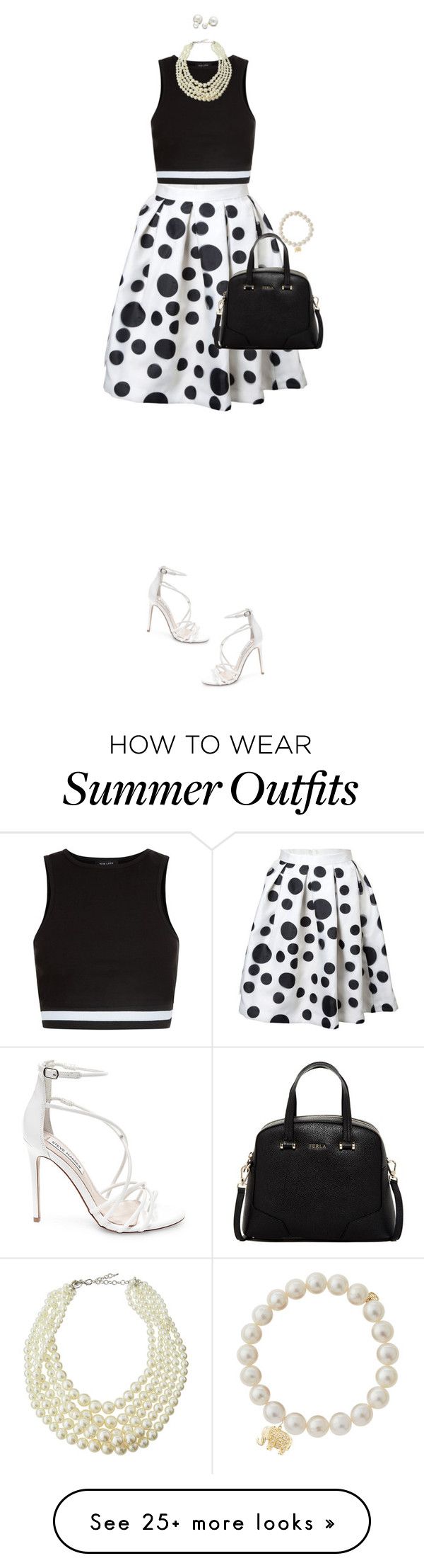 "Black And White For Summer" by ittie-kittie on Polyvore featuring Ste...