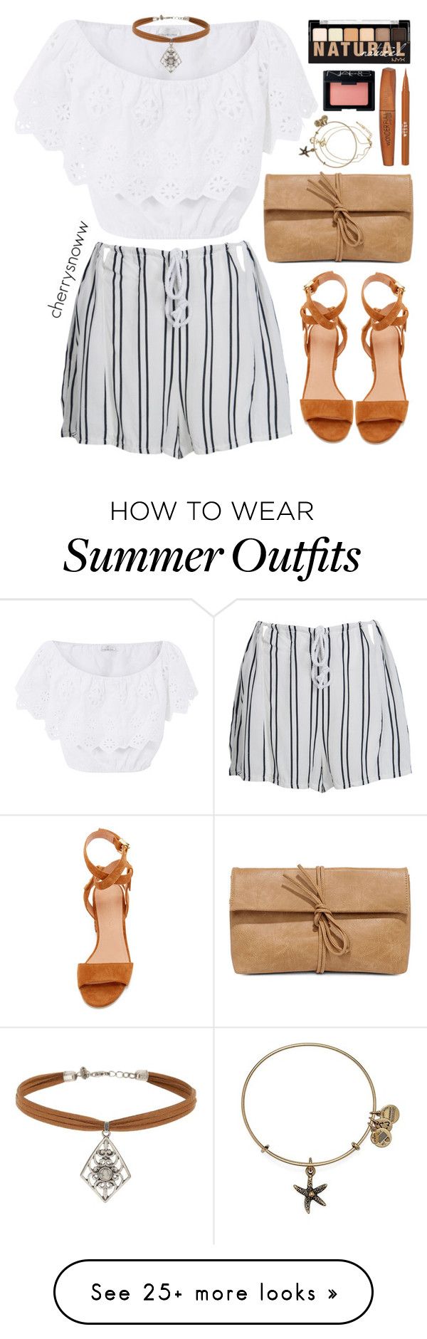 "Boho chic summer outfit" by cherrysnoww on Polyvore featuring WithChi...