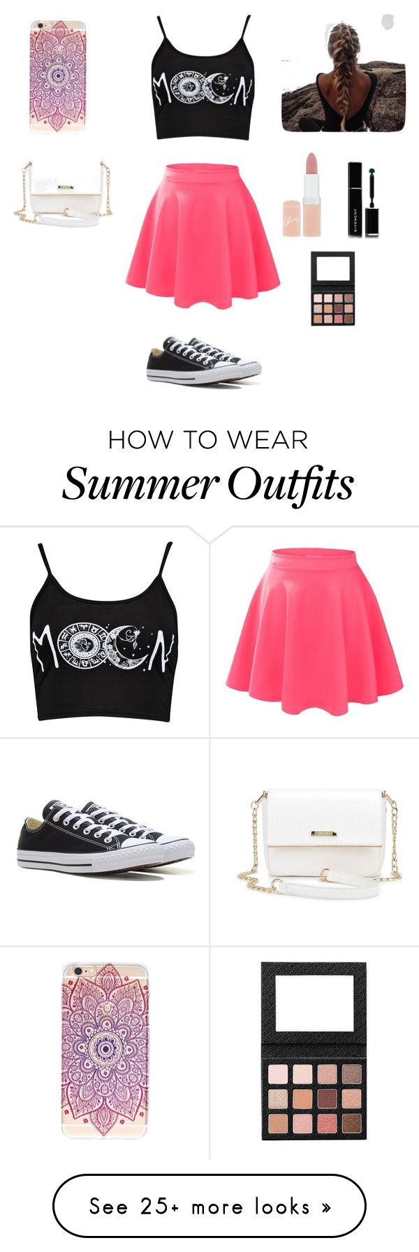 "Cute outfit" by stuff4m on Polyvore featuring LE3NO, Converse, Rimmel...