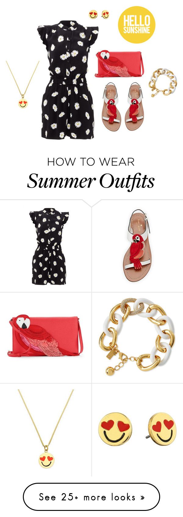 "Cute summer outfit" by berryslice on Polyvore featuring Kate Spade...