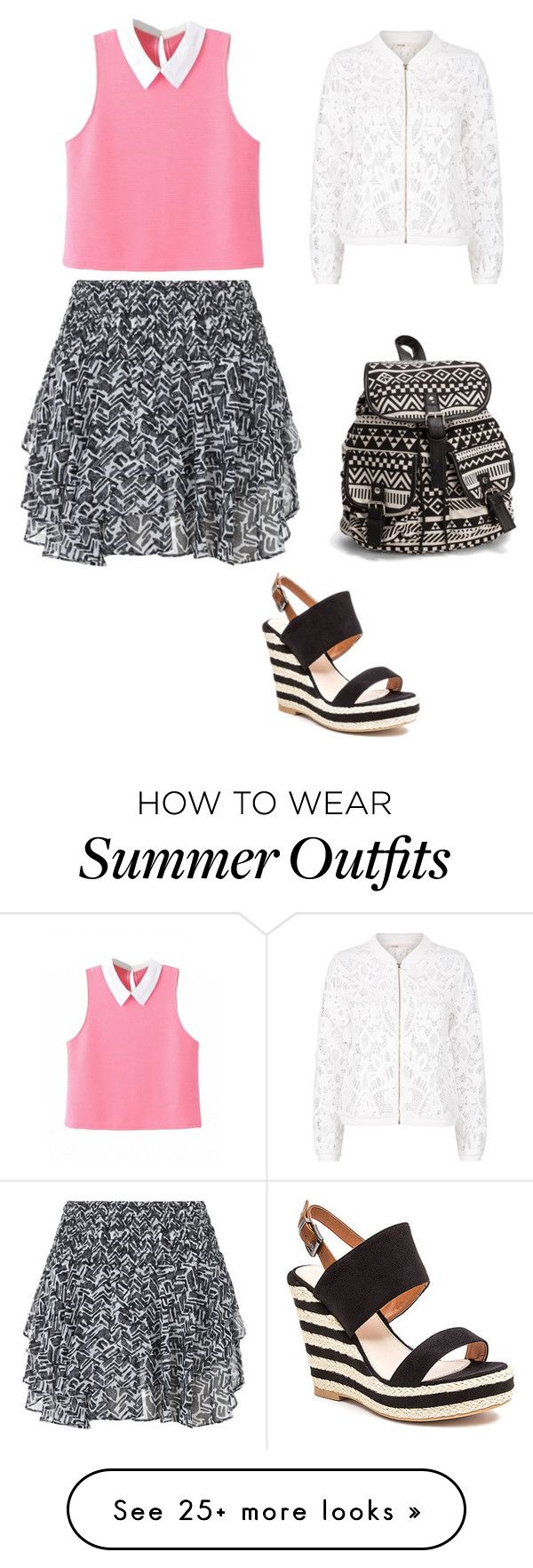 "Cute Summer Outfit " by lsantana13 on Polyvore featuring Misa, Maje, ...