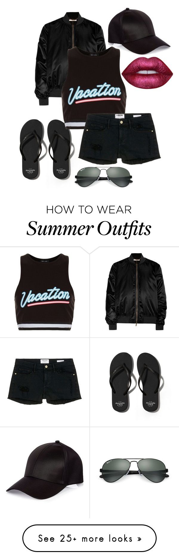 "Cute Summer Outfit Via Bomber Jacket! ❤" by eatmyshakespeare on Pol...