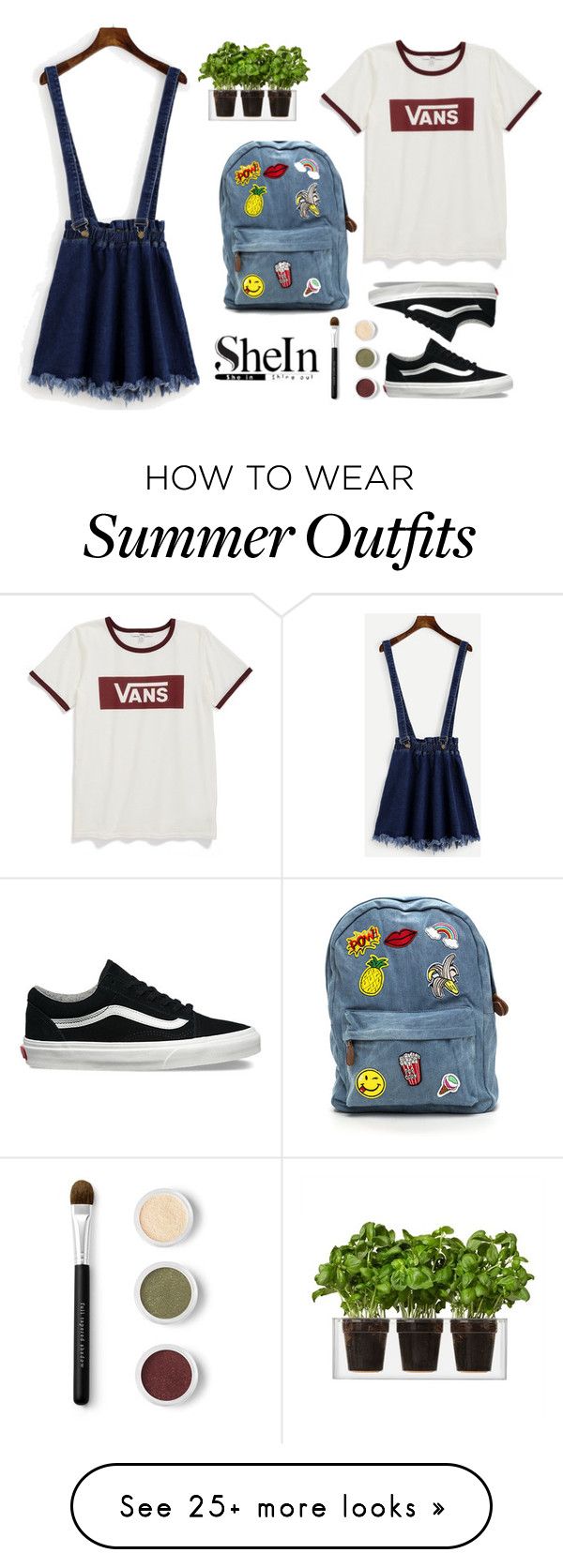 "Denim skirt" by transition-level on Polyvore featuring Vans, Boskke a...