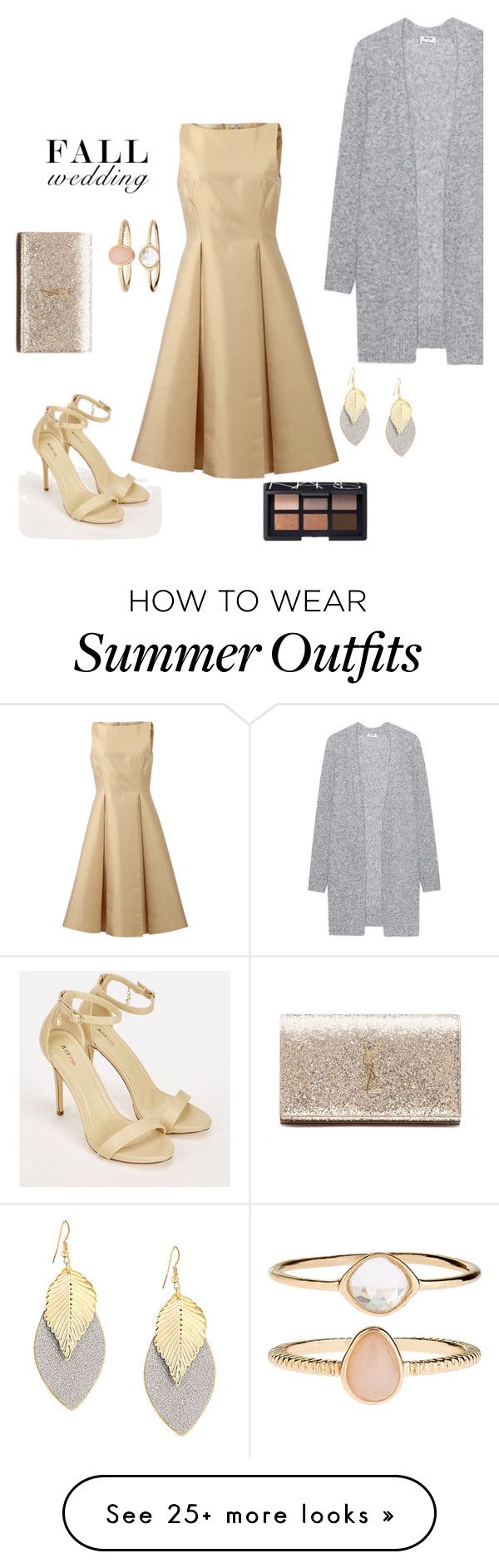 "Fall Wedding Outfit " by marieemily1218 on Polyvore featuring Michael...
