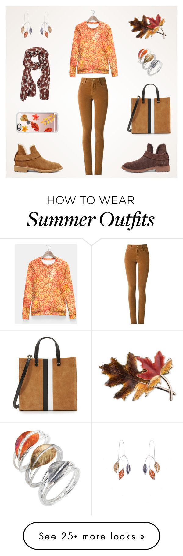 "Fall women outfit" by savousepate on Polyvore featuring UGG, AmapÃ´...