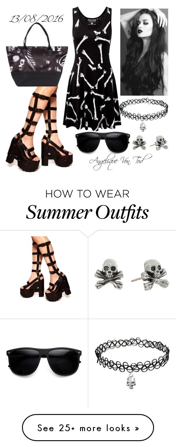 "Gothic Summer Outfit" by angelique-von-tod on Polyvore featuring Kill...