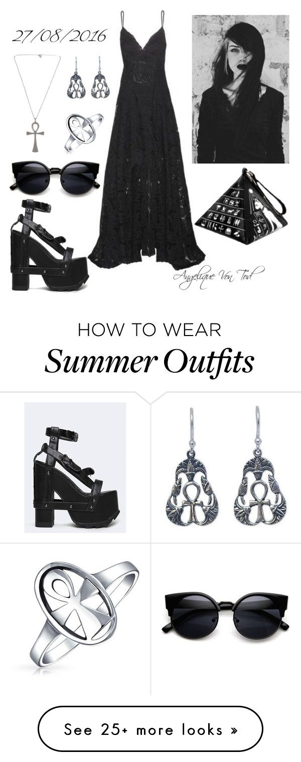 "Gothic Summer Outfit" by angelique-von-tod on Polyvore featuring Y.R....