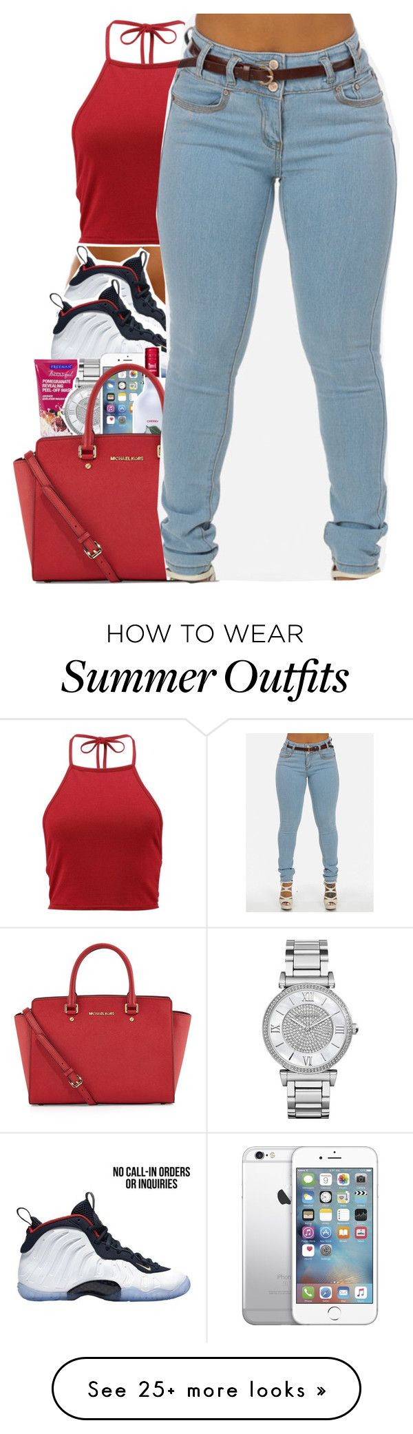 "Last Summer Outfit" by trillestxgirl on Polyvore featuring NIKE, Mich...
