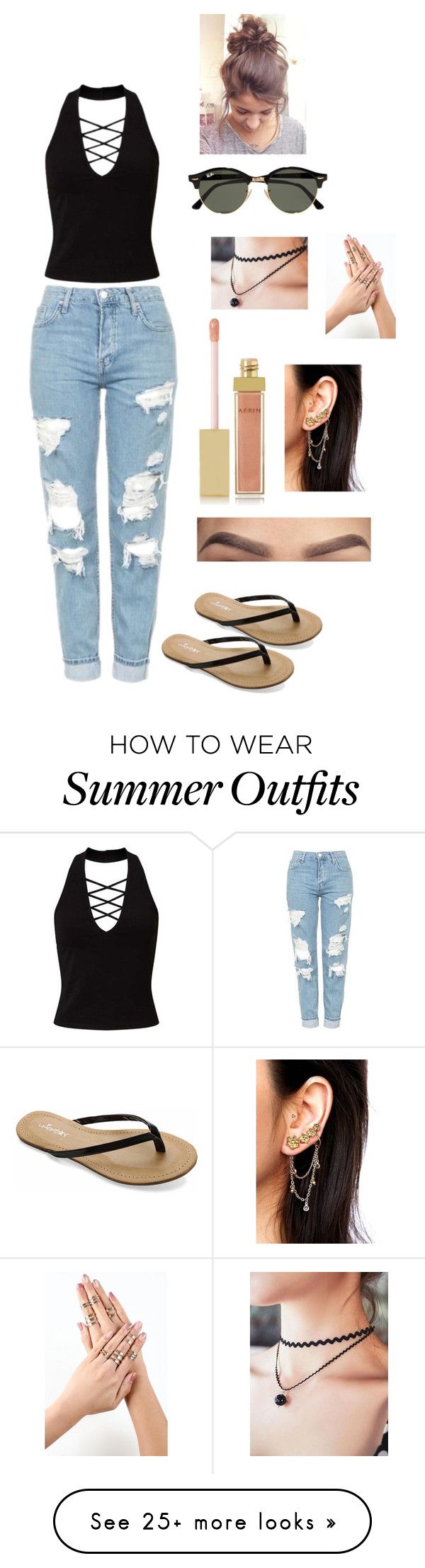 "My go to outfit this entire summer" by vanessaarce on Polyvore featur...