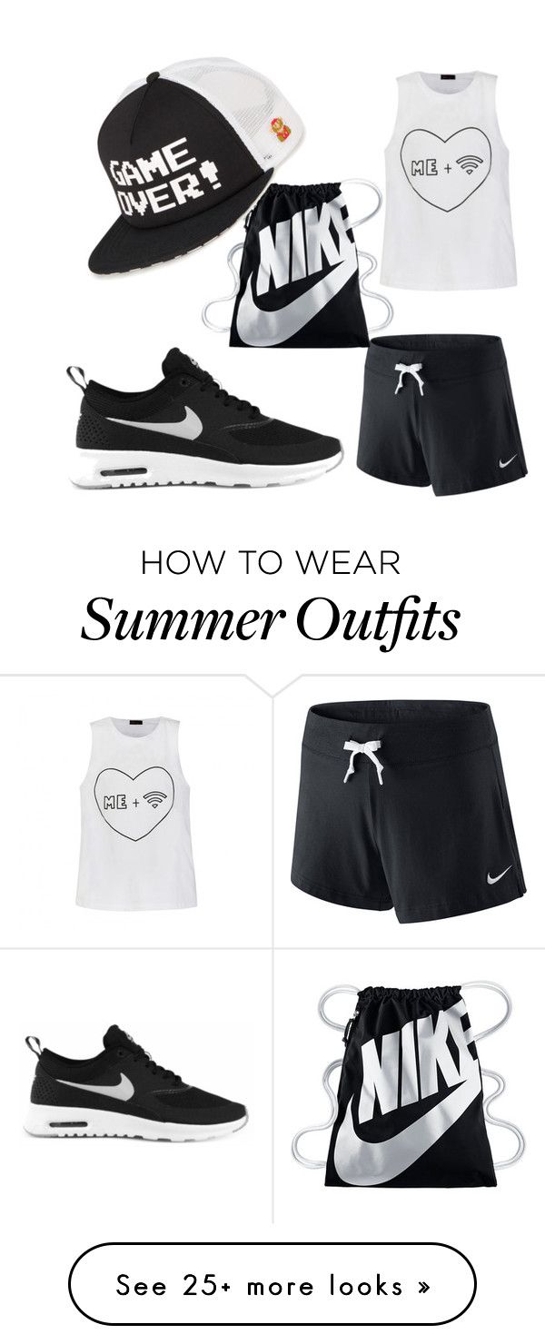 "my summer outfit" by chantalherrmann on Polyvore featuring NIKE, Vans...
