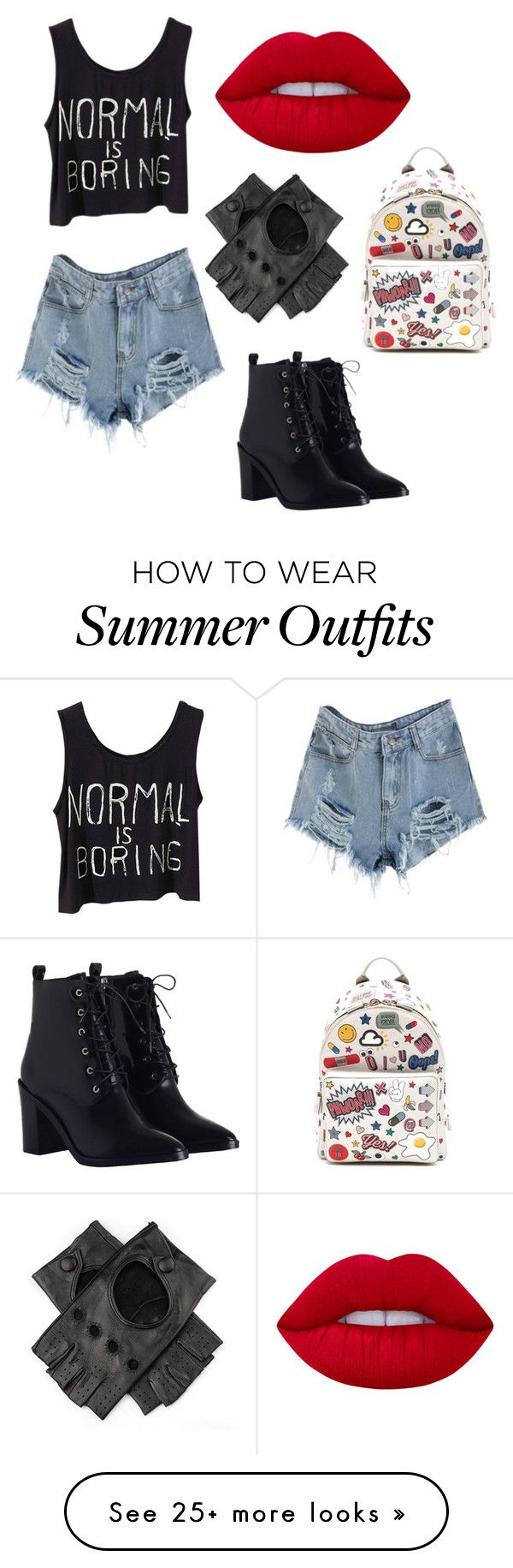 "Outfit for Harley Quinn ❤" by terypoky on Polyvore featuring Zimmer...