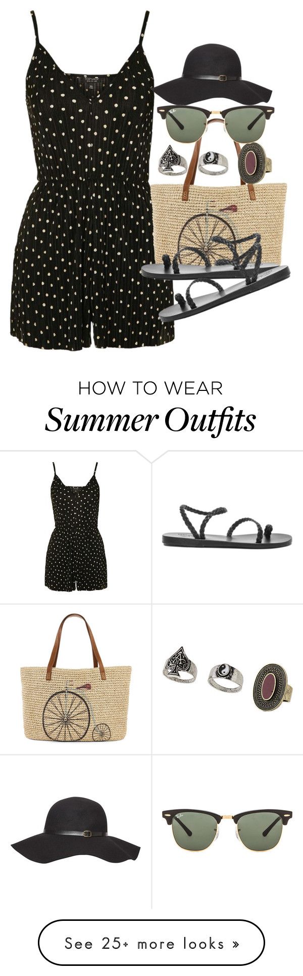 "Outfit for summer with a play suit" by smirnova-varya on Polyvore fea...