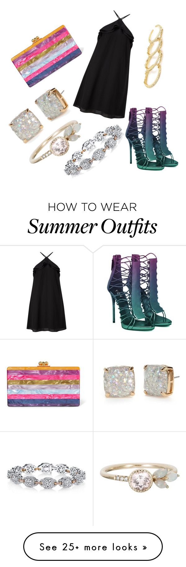 "party outfit ❤" by yatsina on Polyvore featuring Edie Parker, Miss ...