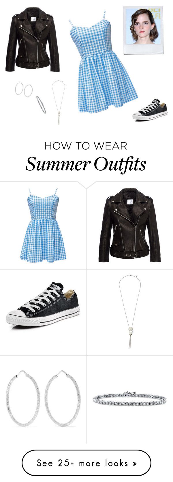 "Penny Hart - Outfit 1" by xviolet7 on Polyvore featuring Converse, An...