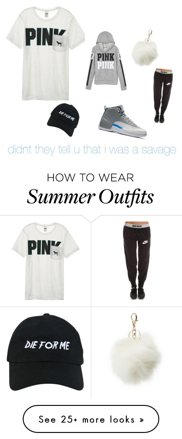 "pink outfit" by olaorea on Polyvore featuring Victoria's Secret, ...
