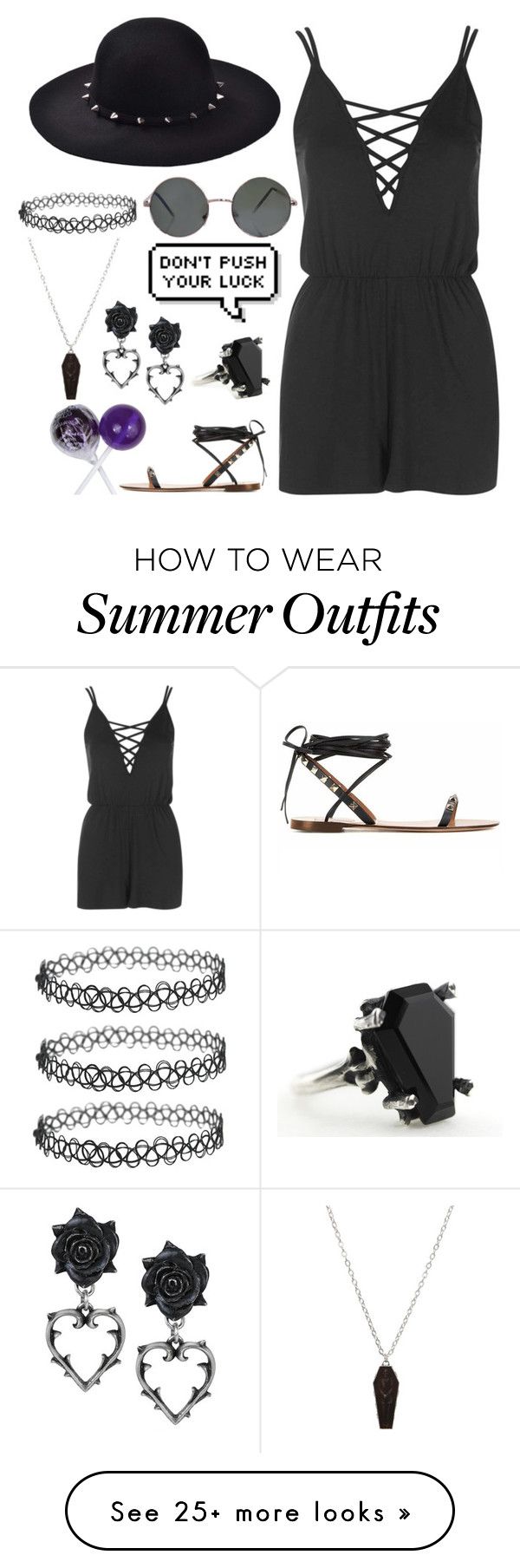 "Random outfit for summer i guess" by cherry-demon on Polyvore featuri...