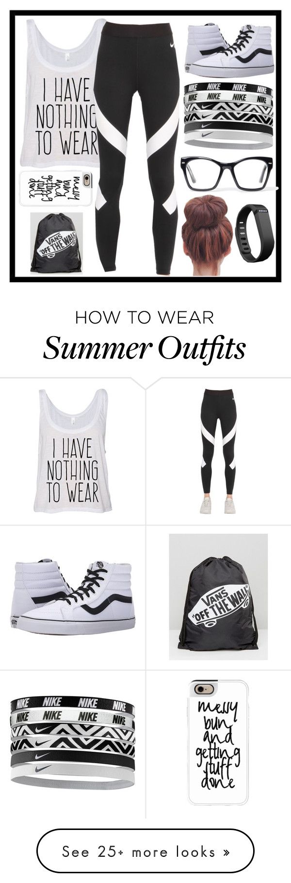 "Ready for anything" by malrocks2003 on Polyvore featuring NIKE, Vans,...