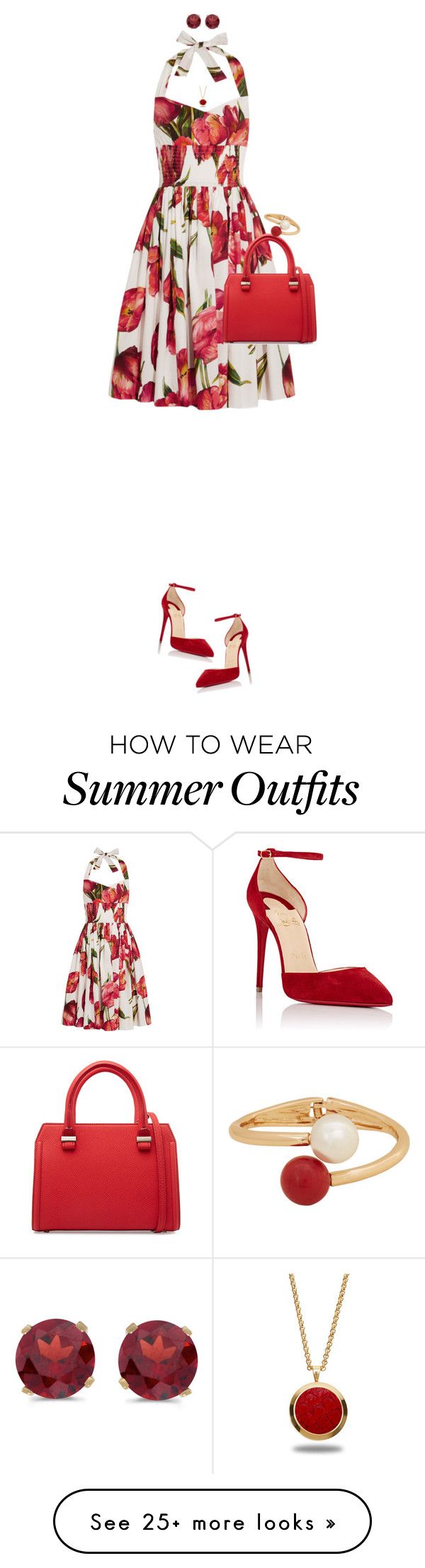 "Red Bag For Summer" by ittie-kittie on Polyvore featuring Dolce&G...