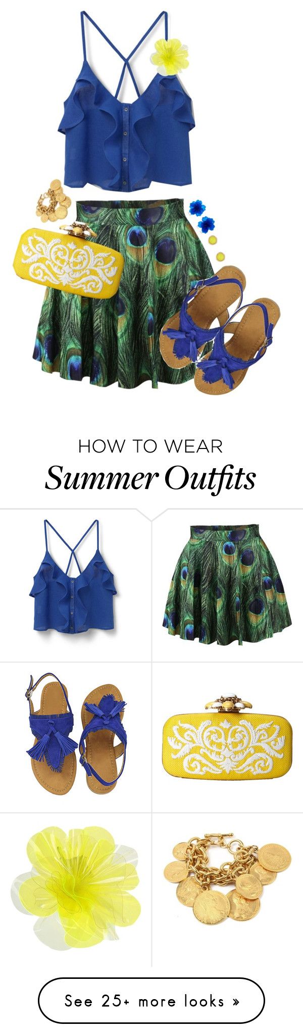 "Rio Summer Colors" by sailorjerri on Polyvore featuring MANGO, Oscar ...