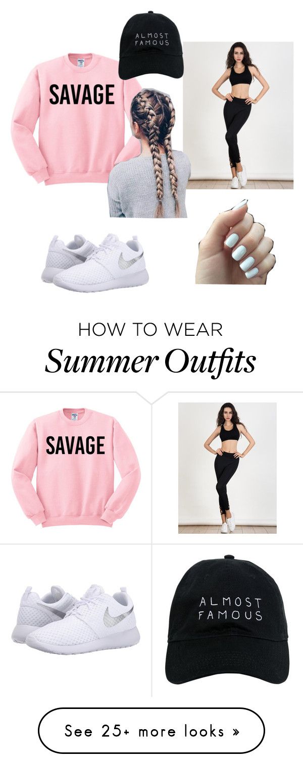 "Savage lazy day outfit" by gracieneland12 on Polyvore featuring NIKE ...