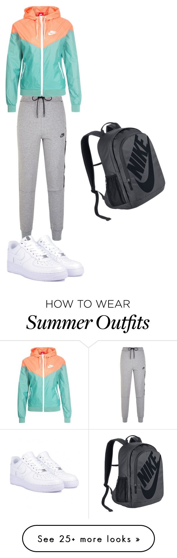 "School day outfit" by mztiana on Polyvore featuring NIKE...