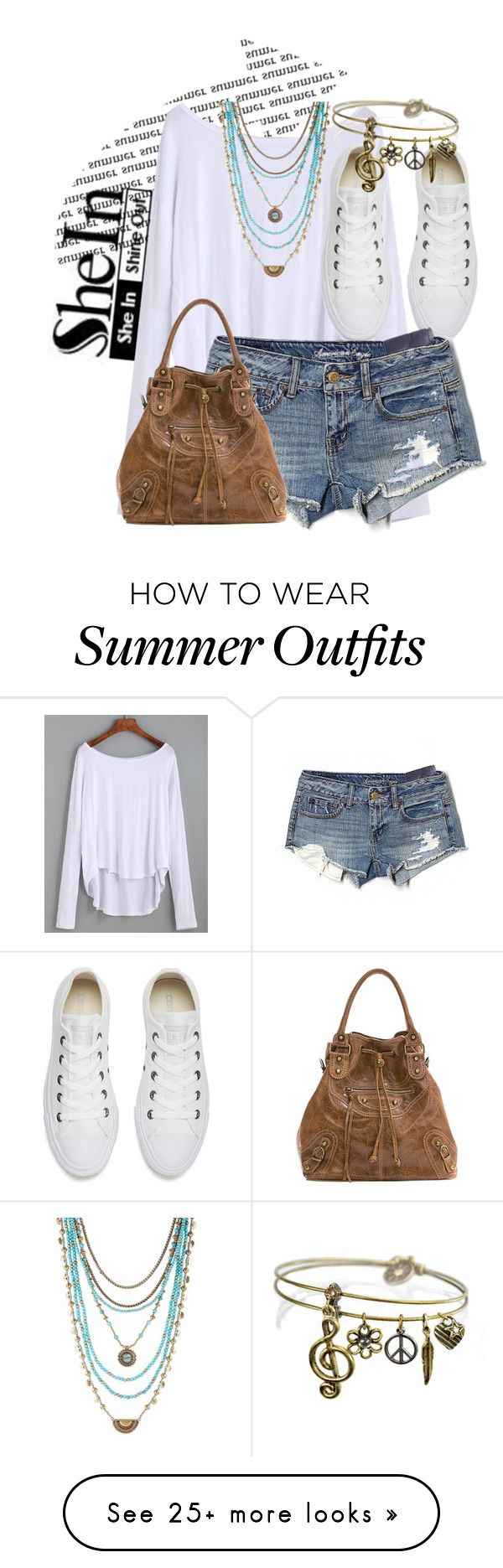 "SheIn" by shelbyvengeance on Polyvore featuring Converse, Lucky Brand...