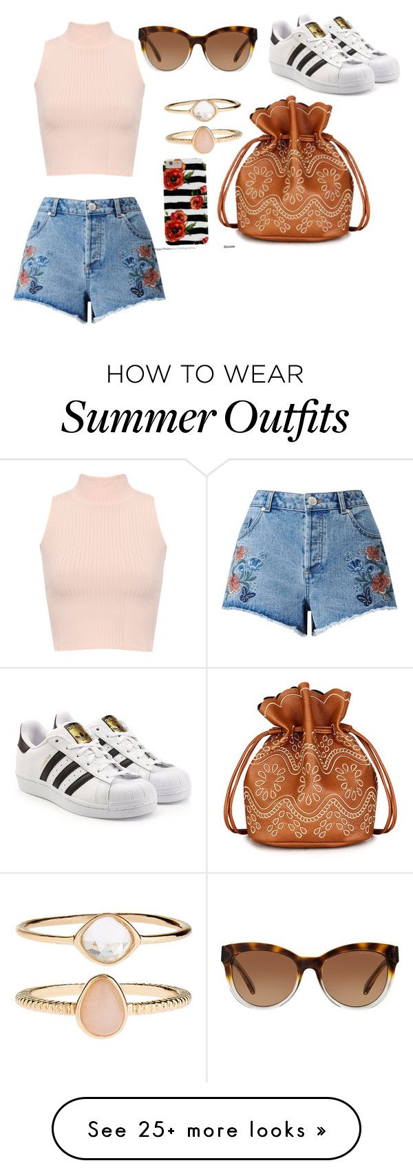 "Summer casual outfit" by sunkeyls on Polyvore featuring WearAll, Acce...