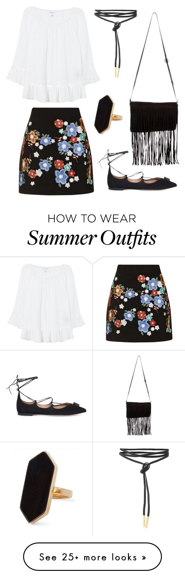 "Summer Date Outfit" by roses-s on Polyvore featuring Topshop, Velvet,...