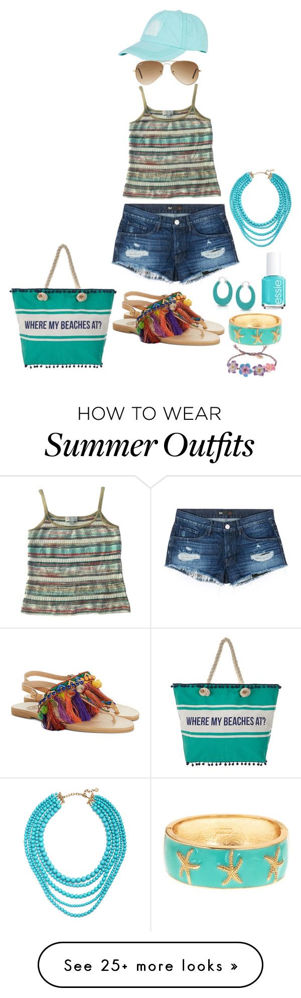 "summer in turquoise" by muslifa on Polyvore featuring Missoni, 3x1, E...