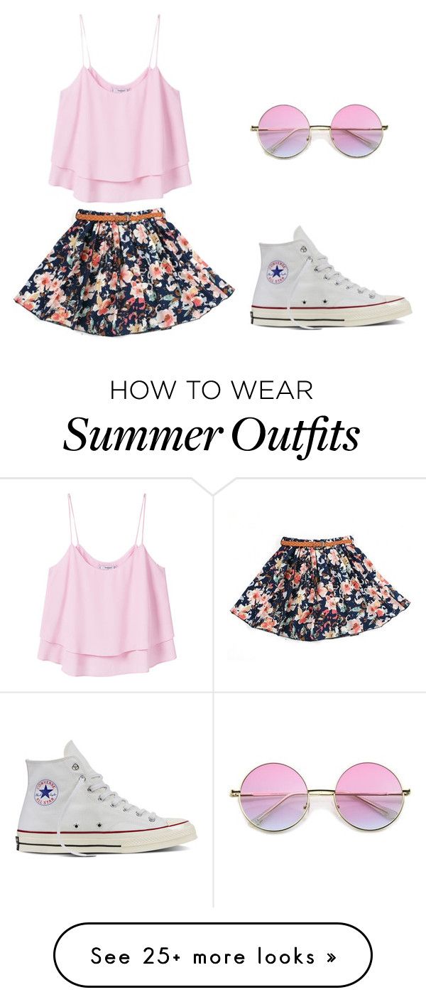 "Summer Outfit" by amari-lashae on Polyvore featuring MANGO, Converse ...