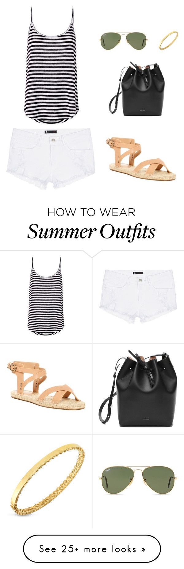 "summer outfit" by barbaraliz on Polyvore featuring 3x1, A.L.C., Ray-B...