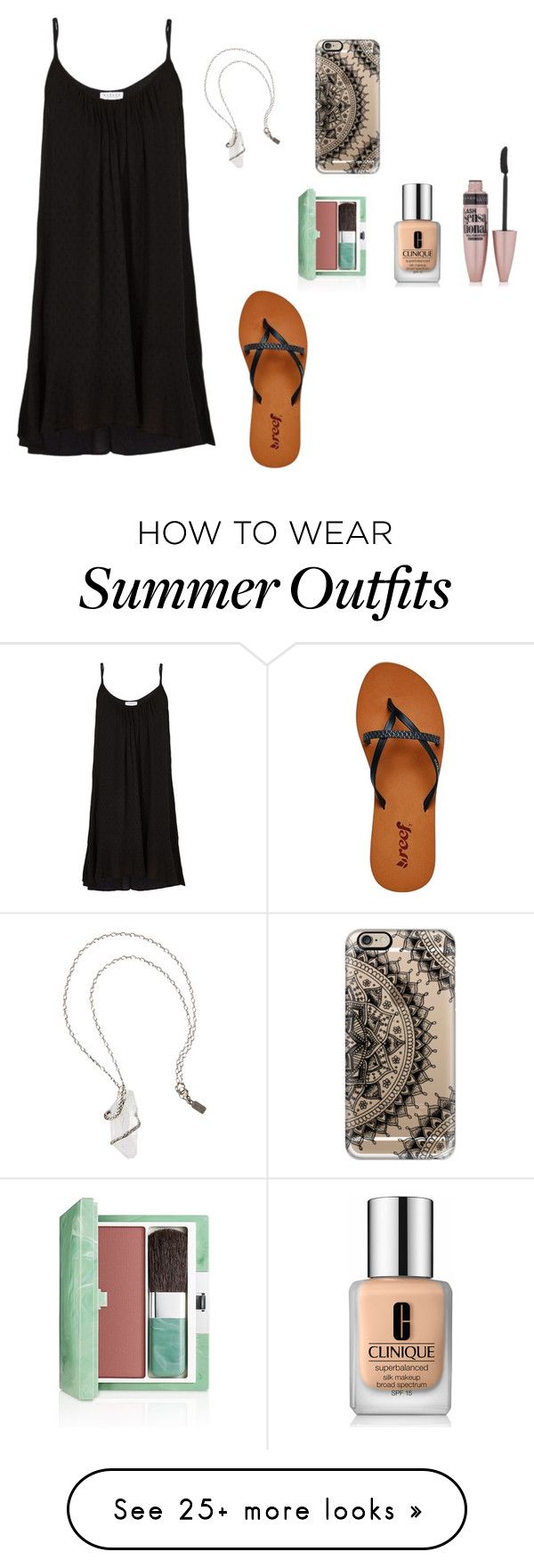"Summer outfit" by emipooh on Polyvore featuring Velvet, Reef, Cliniqu...