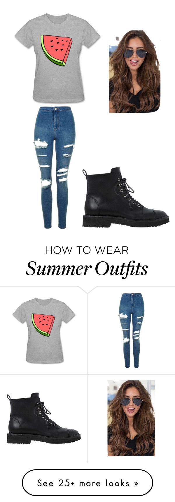 "summer outfit" by ilovebeinglazy234 on Polyvore featuring Topshop and...