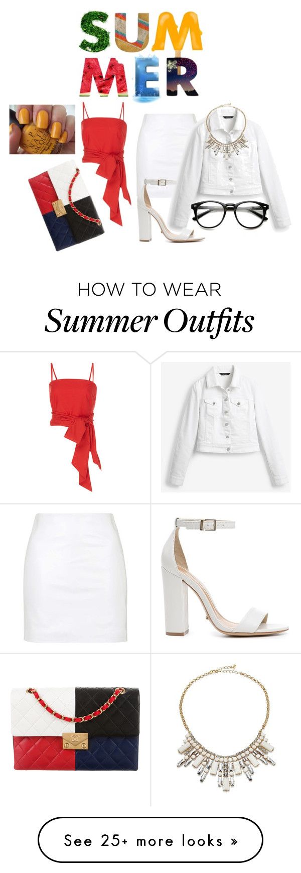 "Summer outfit" by lola44442 on Polyvore featuring MDS Stripes, Topsho...