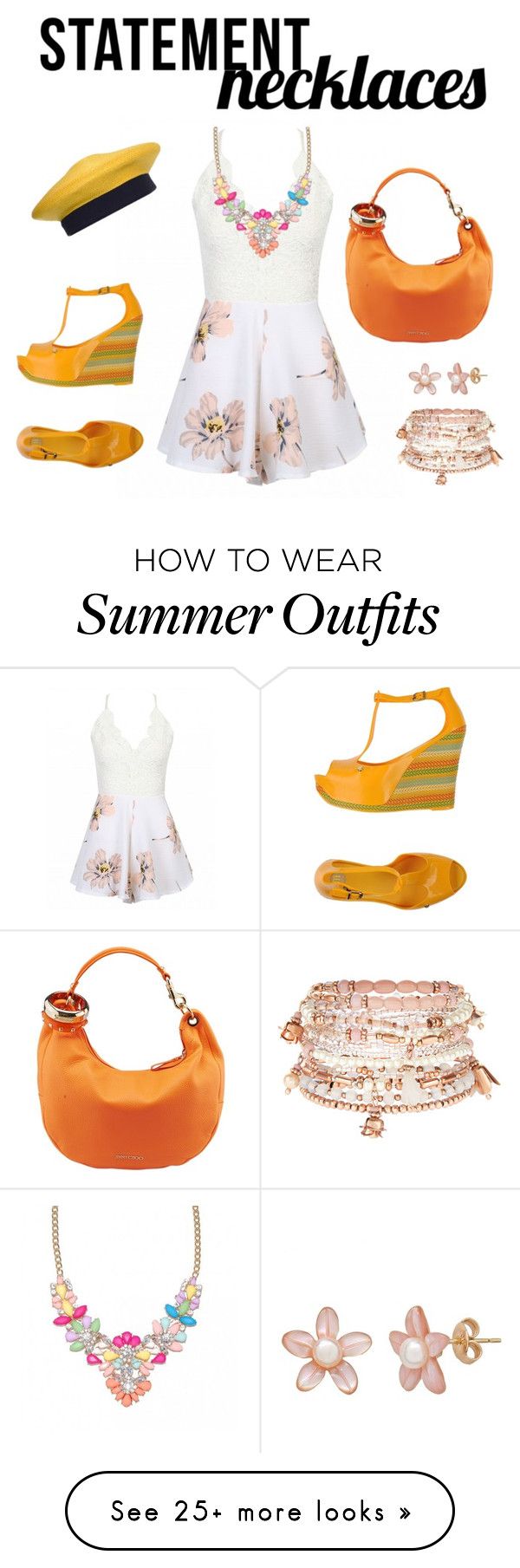"Summer Outfit" by mikasbyn on Polyvore featuring Jimmy Choo, Melissa,...