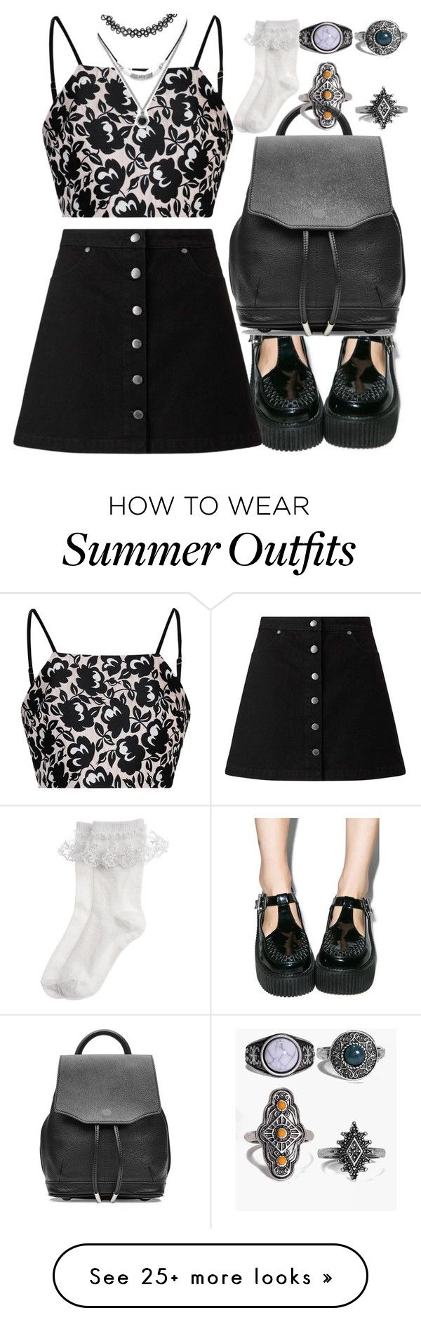 "summer outfit" by smirnova-varya on Polyvore featuring Demonia, Miss ...