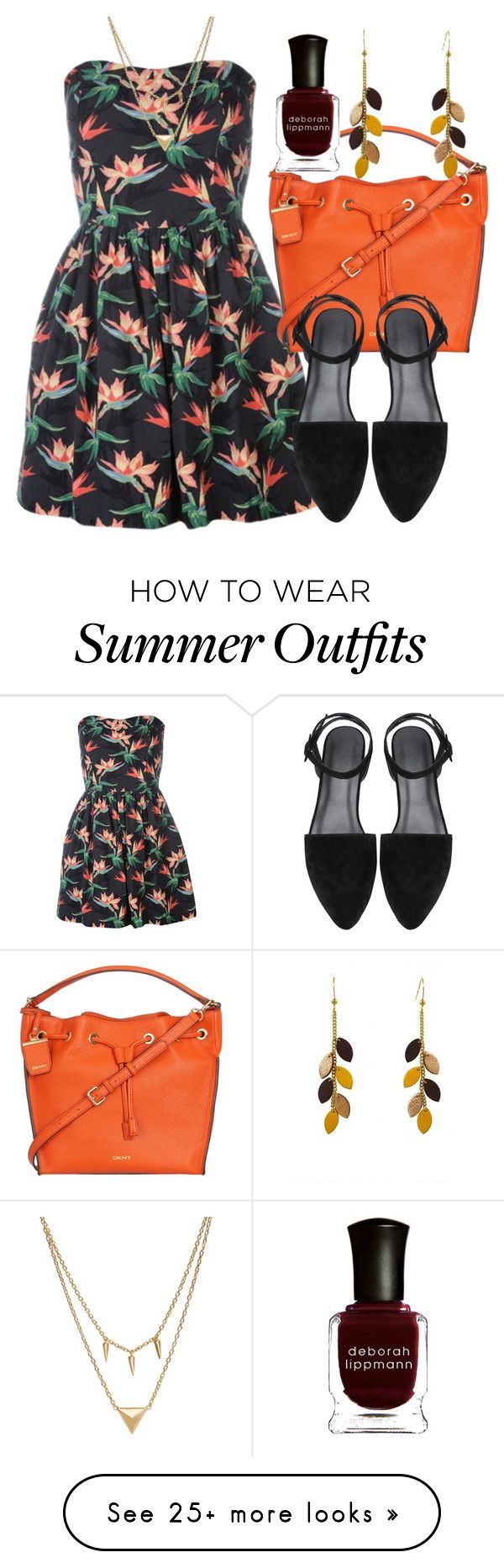 "summer outfit" by smirnova-varya on Polyvore featuring DKNY, Deborah ...