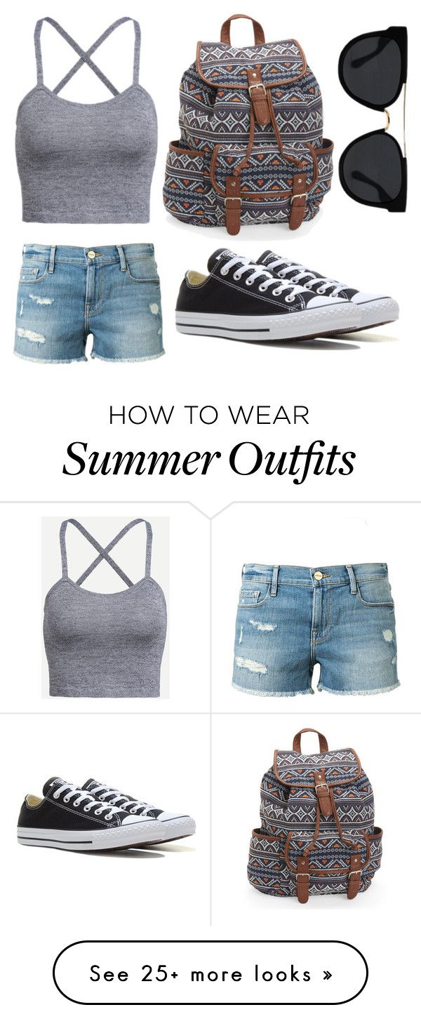 "Summer outfit for women" by hasekopf on Polyvore featuring Frame Deni...