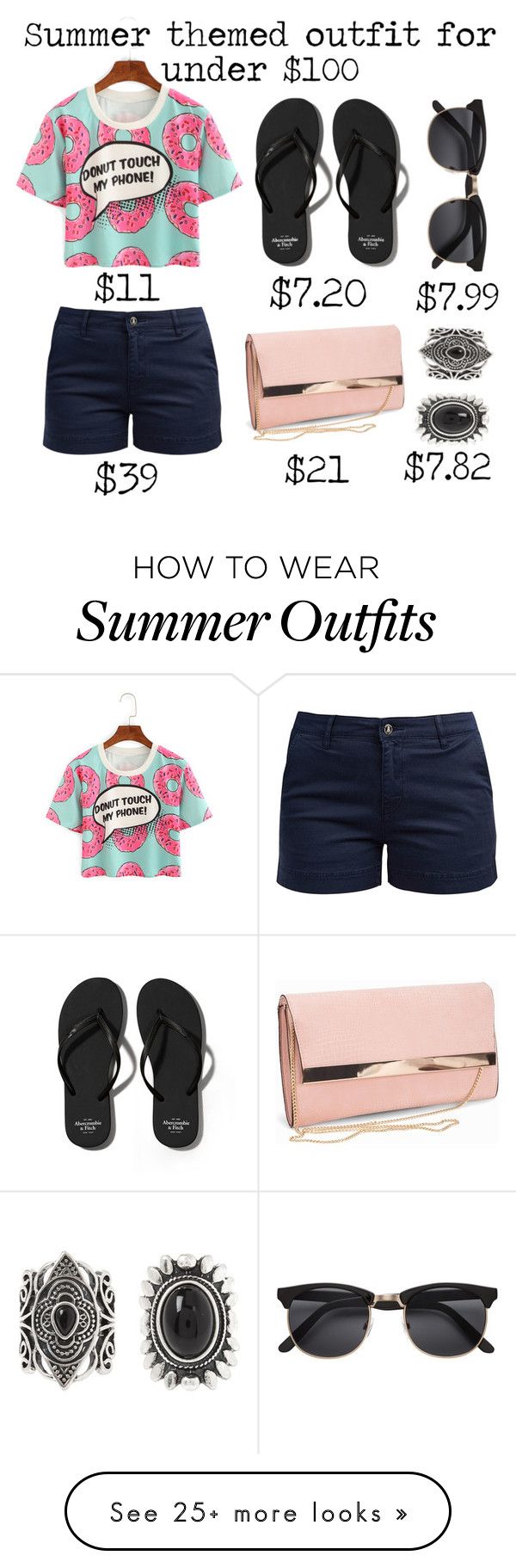 "Summer outfit under $100" by samantha-cornell on Polyvore featuring B...