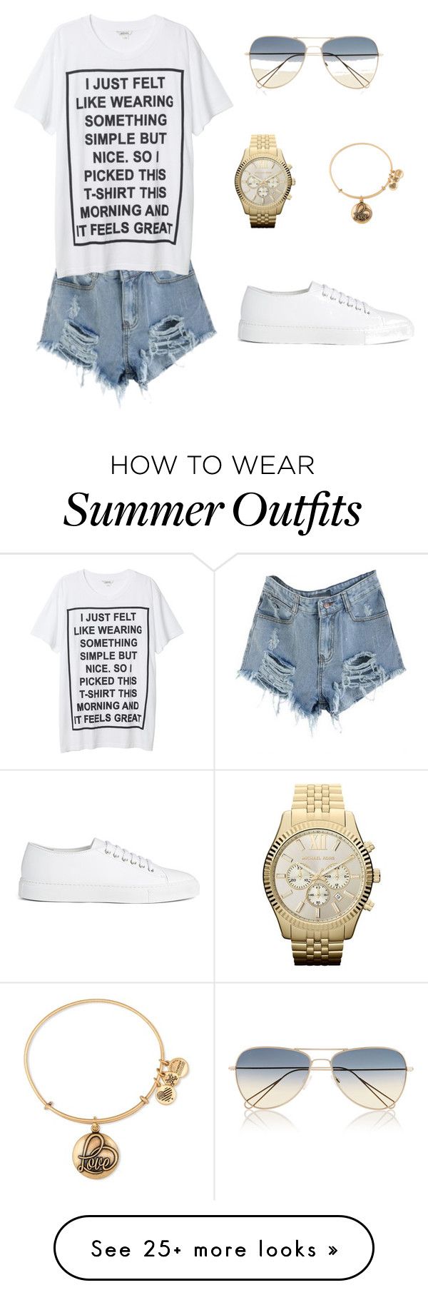 "Summer T Outfit" by tristindionee on Polyvore featuring Joseph, Monki...
