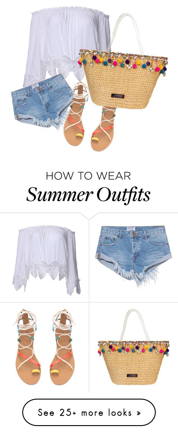 "summer vibes" by bleksanja on Polyvore featuring One Teaspoon and Caf...