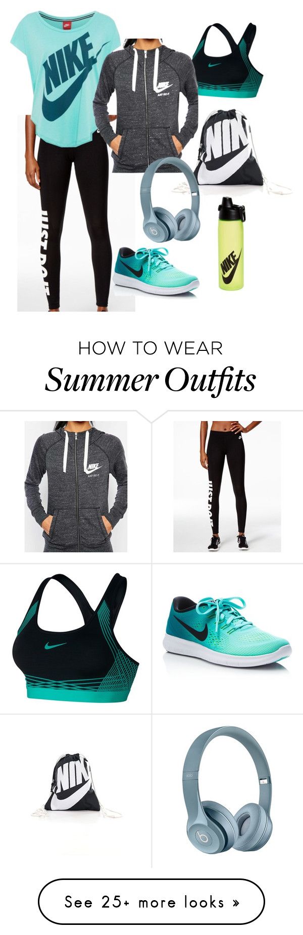 "Summer Workout Outfit" by oliviakopp on Polyvore featuring NIKE...