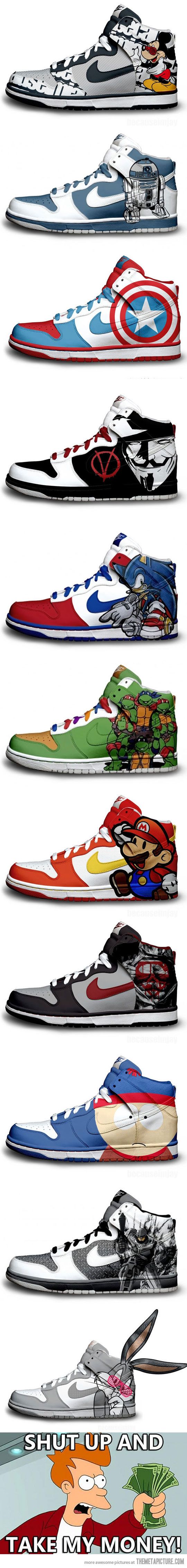 Geeky #Nike Sneakers...
