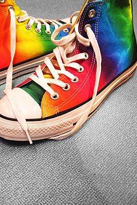 rainbow shoes...