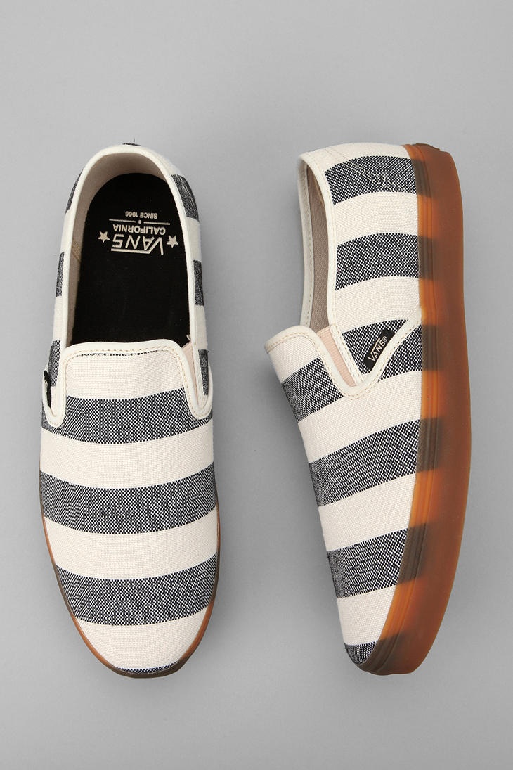 Vans California Striped Low Pro Slip-On Sneaker...