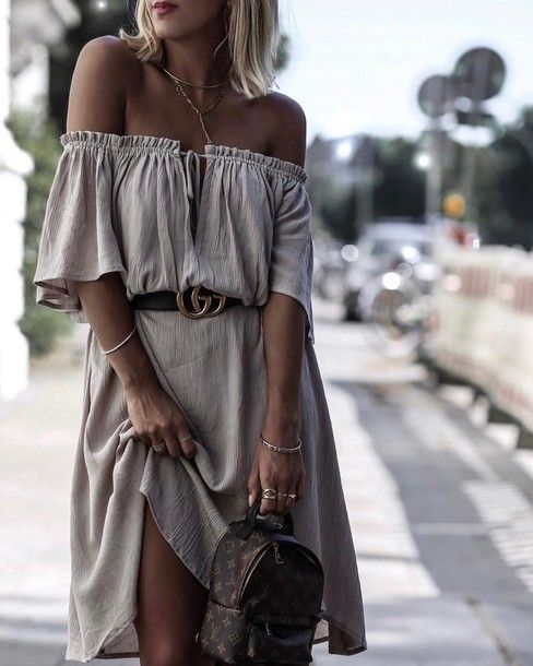 Look Like The Bohemian Queen That You Are With This Off Shoulder Midi Dress $41 ...