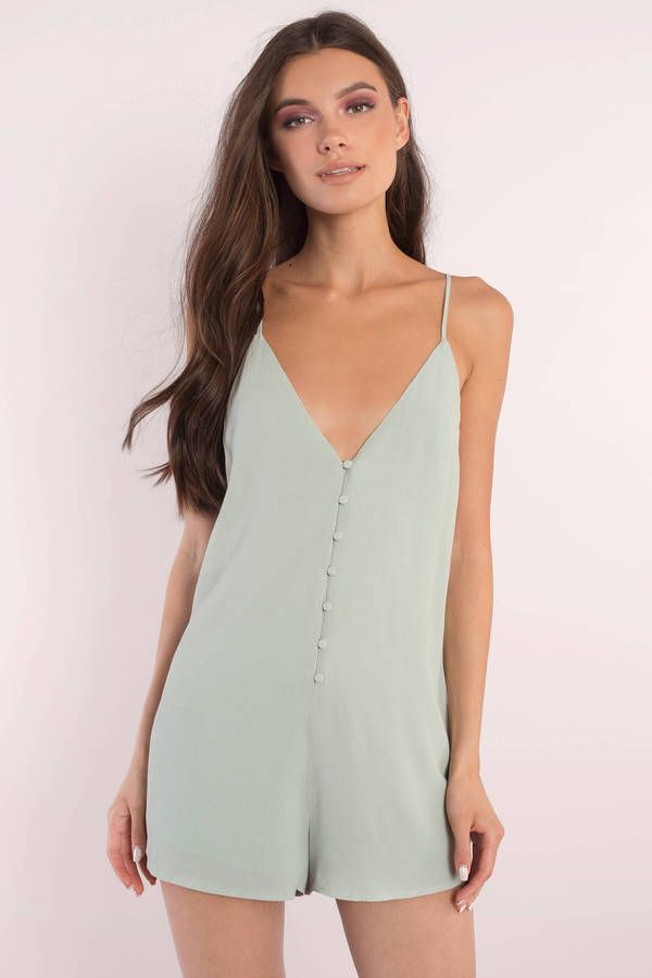 Macy Front Button Up Romper